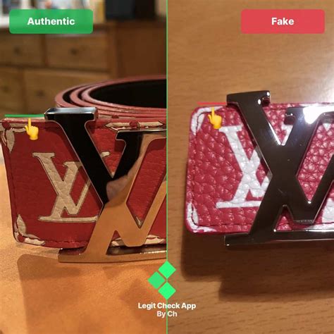 louis vuitton supreme belt real vs fake|how to check if louis vuitton is real.